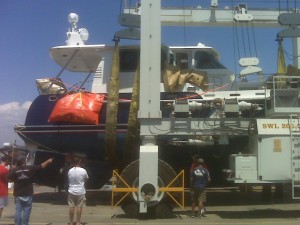 Yacht at Marine Group Boat Works