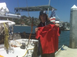 Zac preparing to depart San Diego